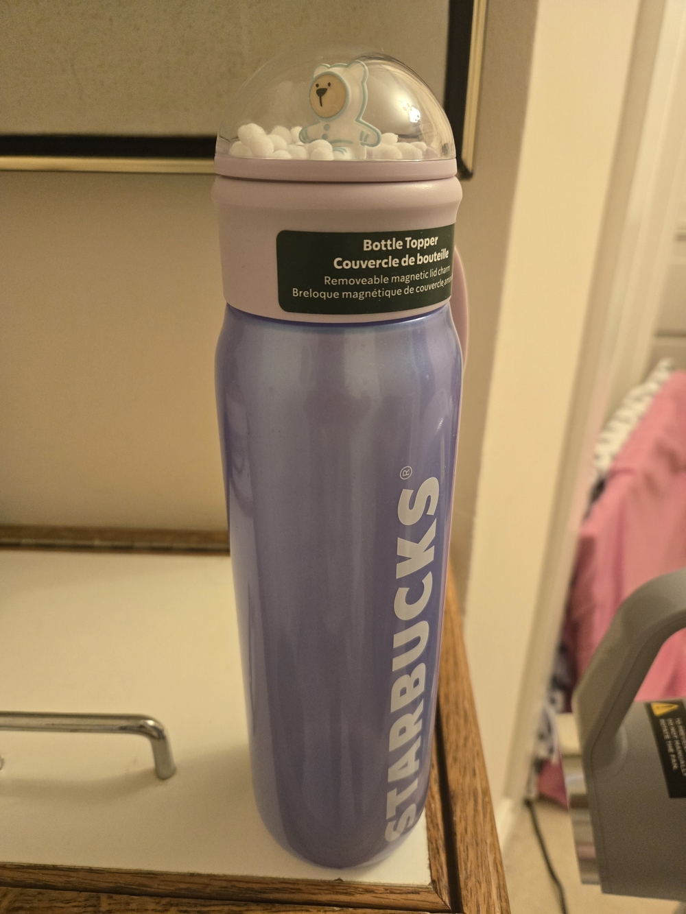 Starbucks Lavender-Purple Stainless Steel Tumbler with Cute Dome Topper